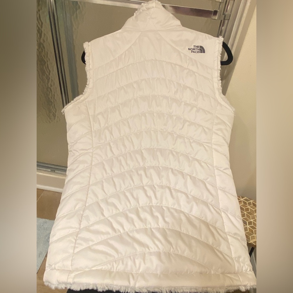 The North Face womens medium vest, white.